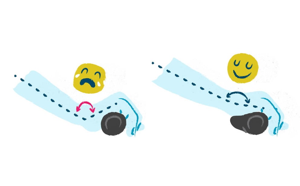 نحوه صحیح قرارگیری مچ دست در دوچرخه سواری